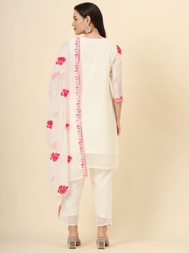 Elegant Chikankari work Georgette Salwar Kameez | Graceful Ethnic Wear