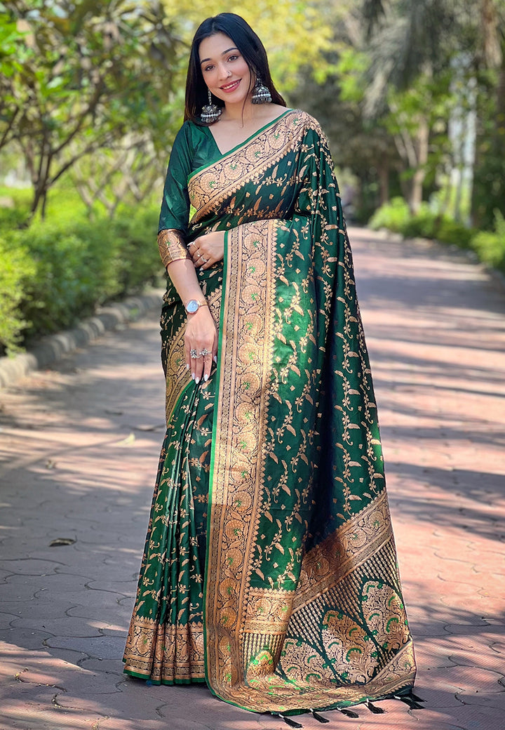 Elegant Banarasi Silk Saree | Designer Jari Work for Special Events