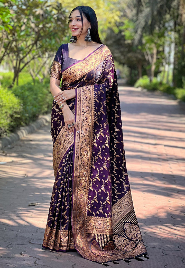 Elegant Banarasi Silk Saree | Designer Jari Work for Special Events