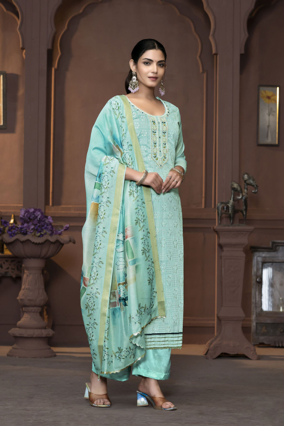 Elegant Modal Salwar Kameez with Intricate Embroidery | Perfect Ethnic Outfit for Women