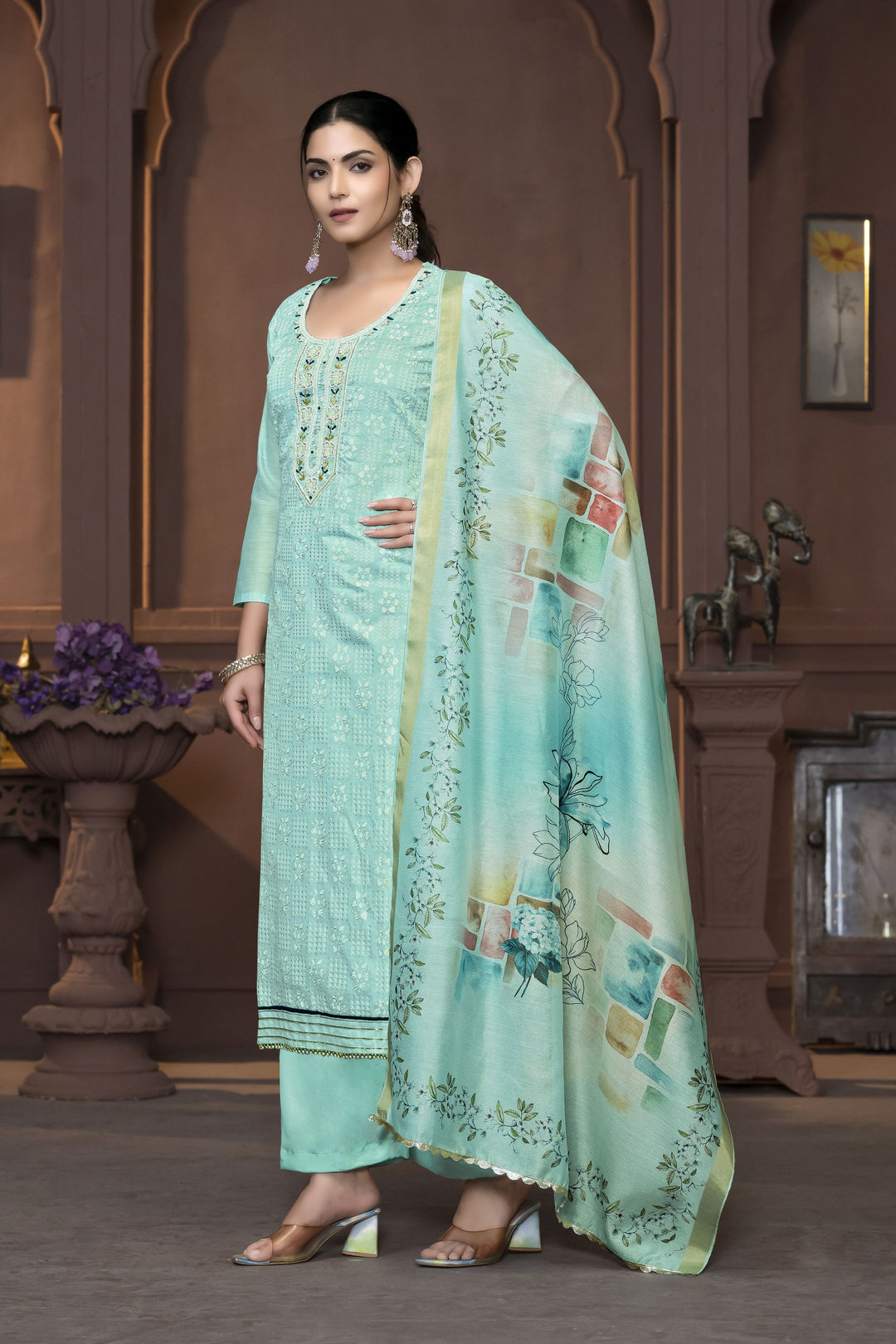 Elegant Modal Salwar Kameez with Intricate Embroidery | Perfect Ethnic Outfit for Women