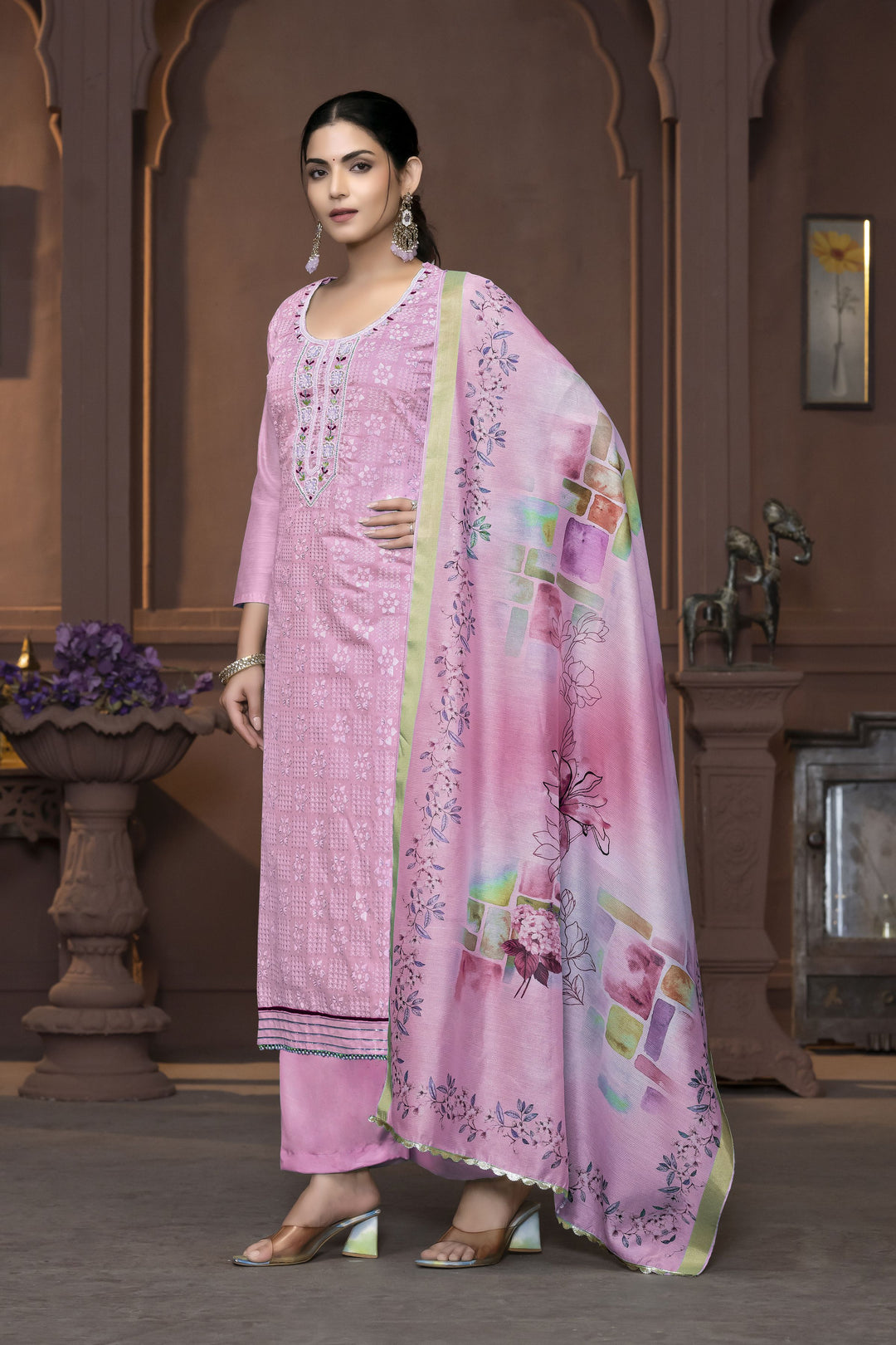 Elegant Modal Salwar Kameez with Intricate Embroidery | Perfect Ethnic Outfit for Women