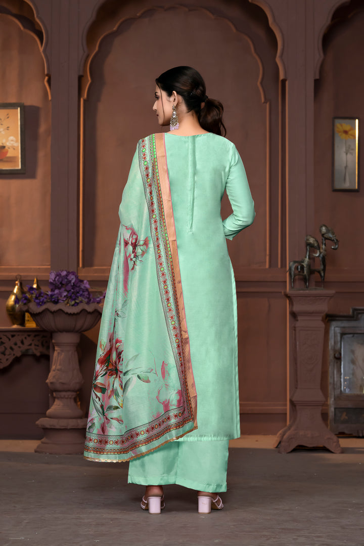 Elegant Dull Santoon Salwar Kameez with Embroidered Detailing | Perfect Ethnic Attire for Weddings & Festive Celebrations