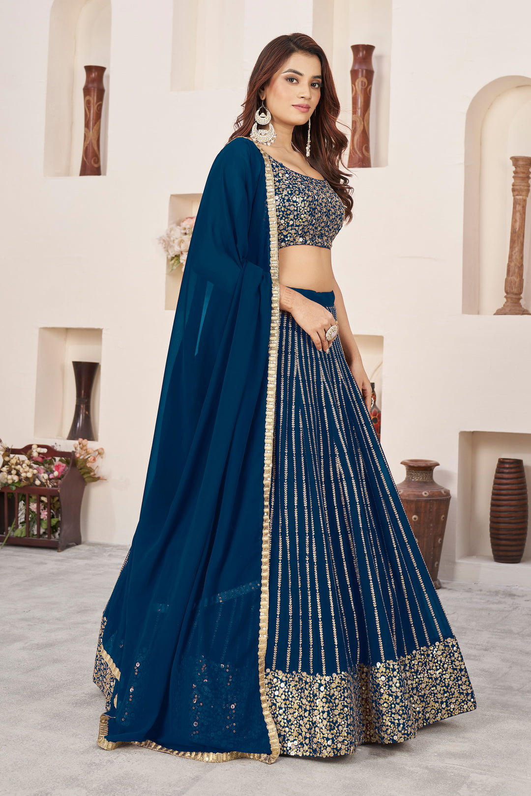 Gorgeous Georgette Lehenga with Dupatta | Perfect for Weddings and Celebrations