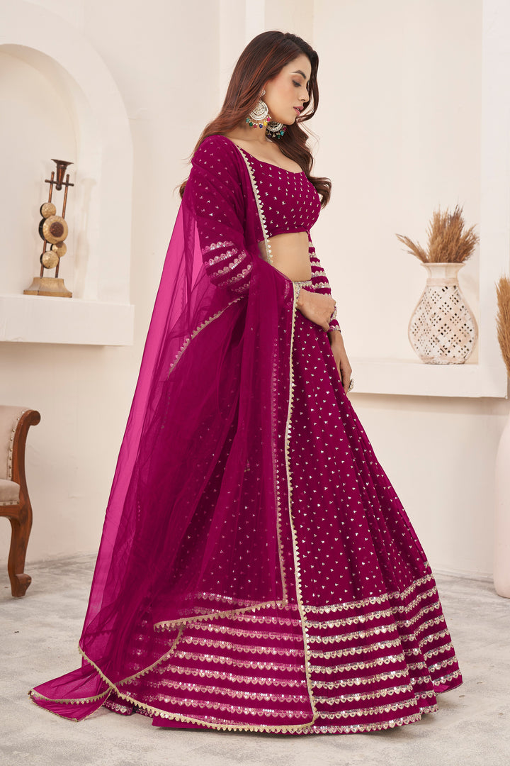 Luxurious Georgette Lehenga with Dupatta | Elegance Redefined for Brides