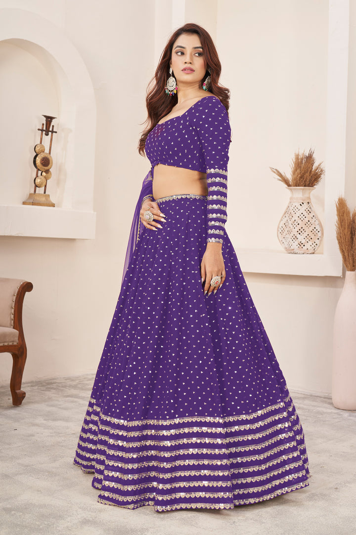 Luxurious Georgette Lehenga with Dupatta | Elegance Redefined for Brides