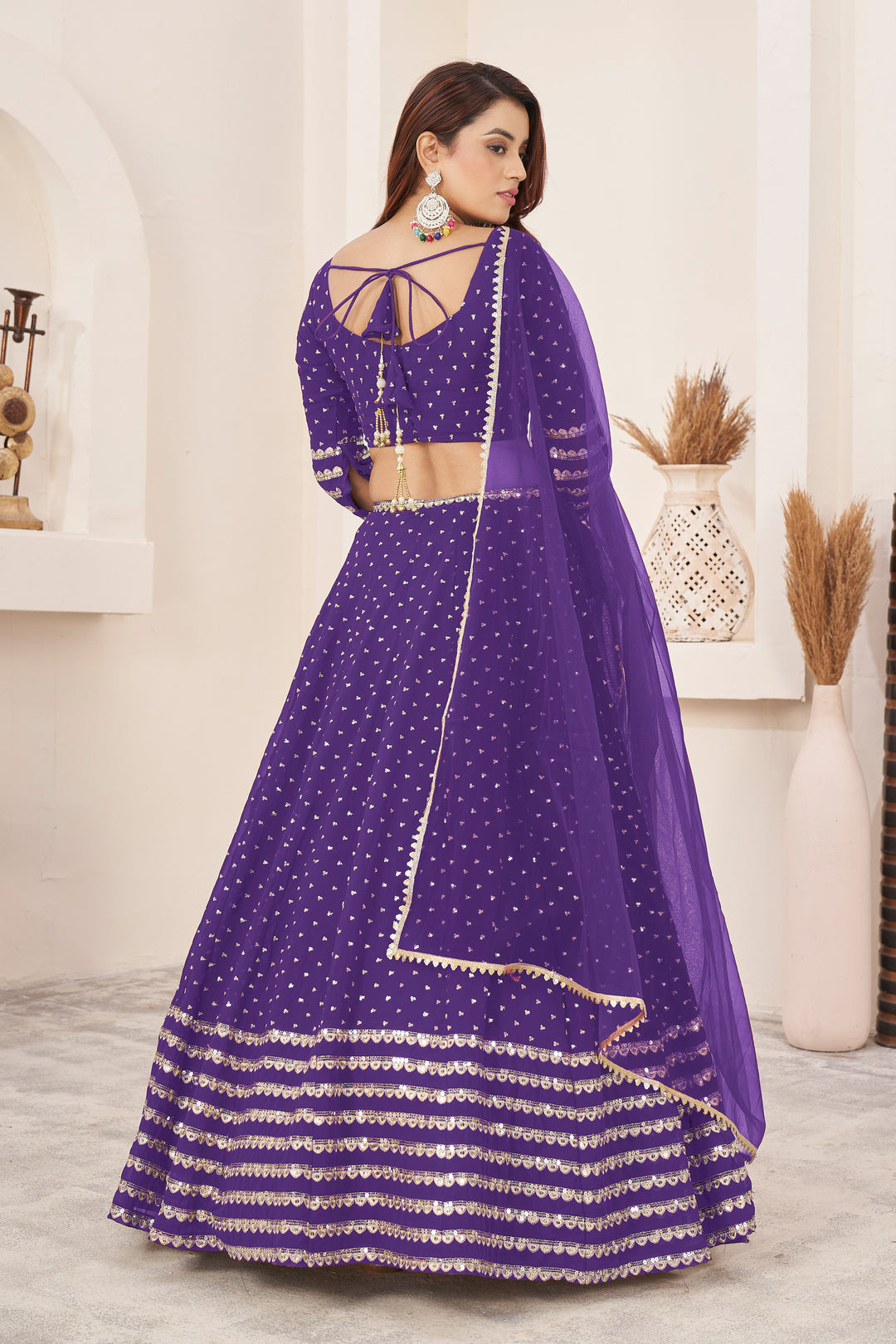 Luxurious Georgette Lehenga with Dupatta | Elegance Redefined for Brides