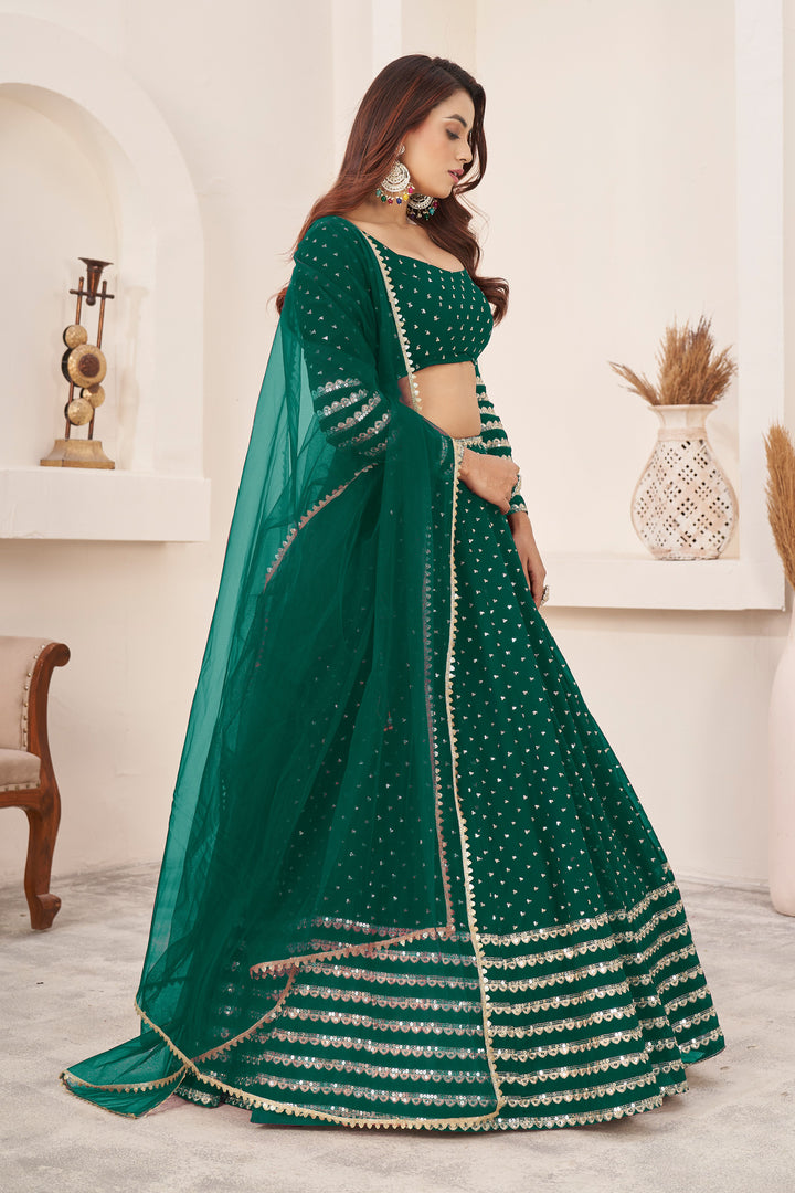 Luxurious Georgette Lehenga with Dupatta | Elegance Redefined for Brides