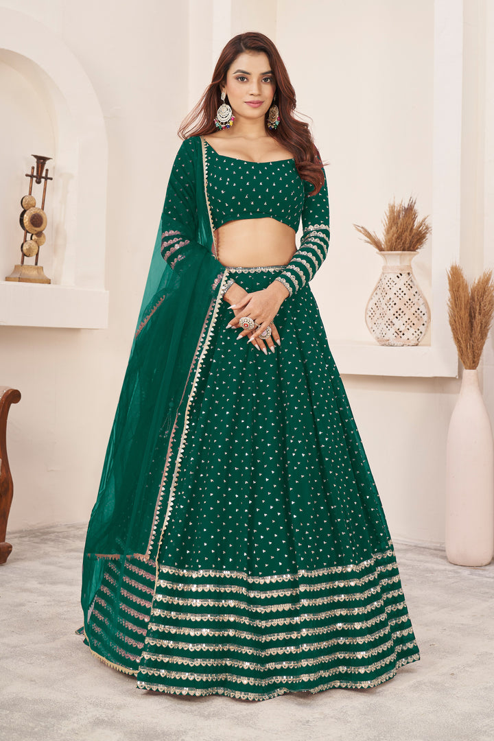 Luxurious Georgette Lehenga with Dupatta | Elegance Redefined for Brides