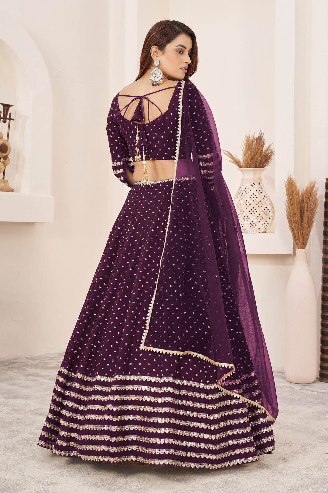 Luxurious Georgette Lehenga with Dupatta | Elegance Redefined for Brides