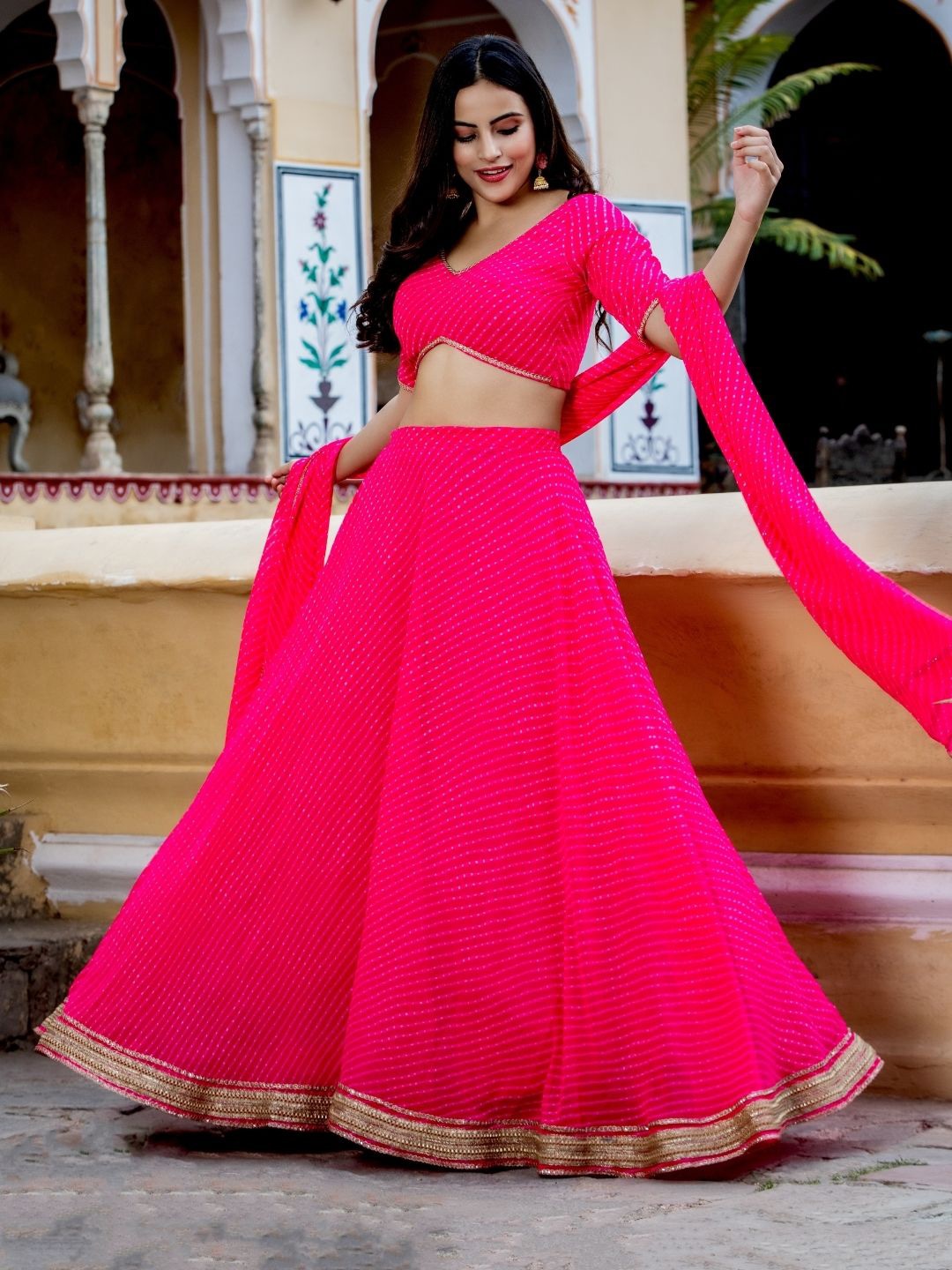 Exquisite Georgette Lehenga with Dupatta | Crafted for Timeless Elegance