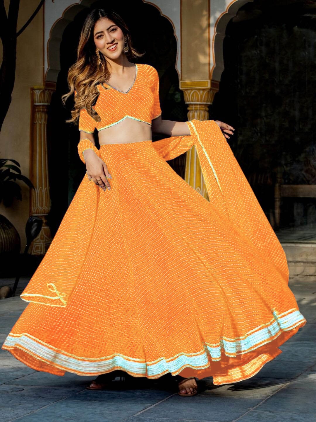 Exquisite Georgette Lehenga with Dupatta | Crafted for Timeless Elegance