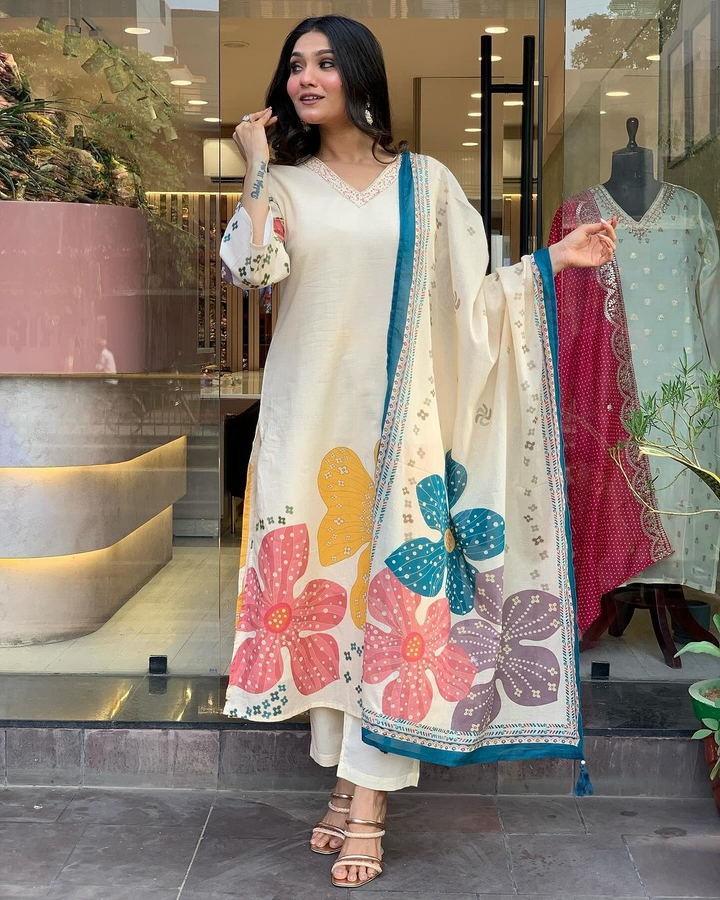 Elegant Cotton Salwar Kameez with Traditional Prints | Comfortable & Stylish Ethnic Wear