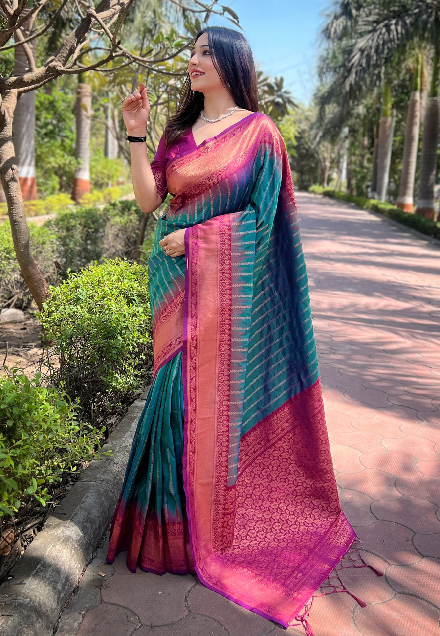 Breathtaking Soft Silk Saree with | Unmatched Beauty for Grand Occasions