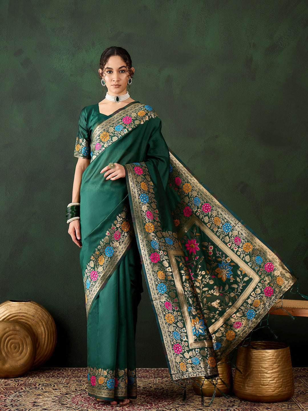 Charming Silk Saree with | An Exclusive Designer Masterpiece