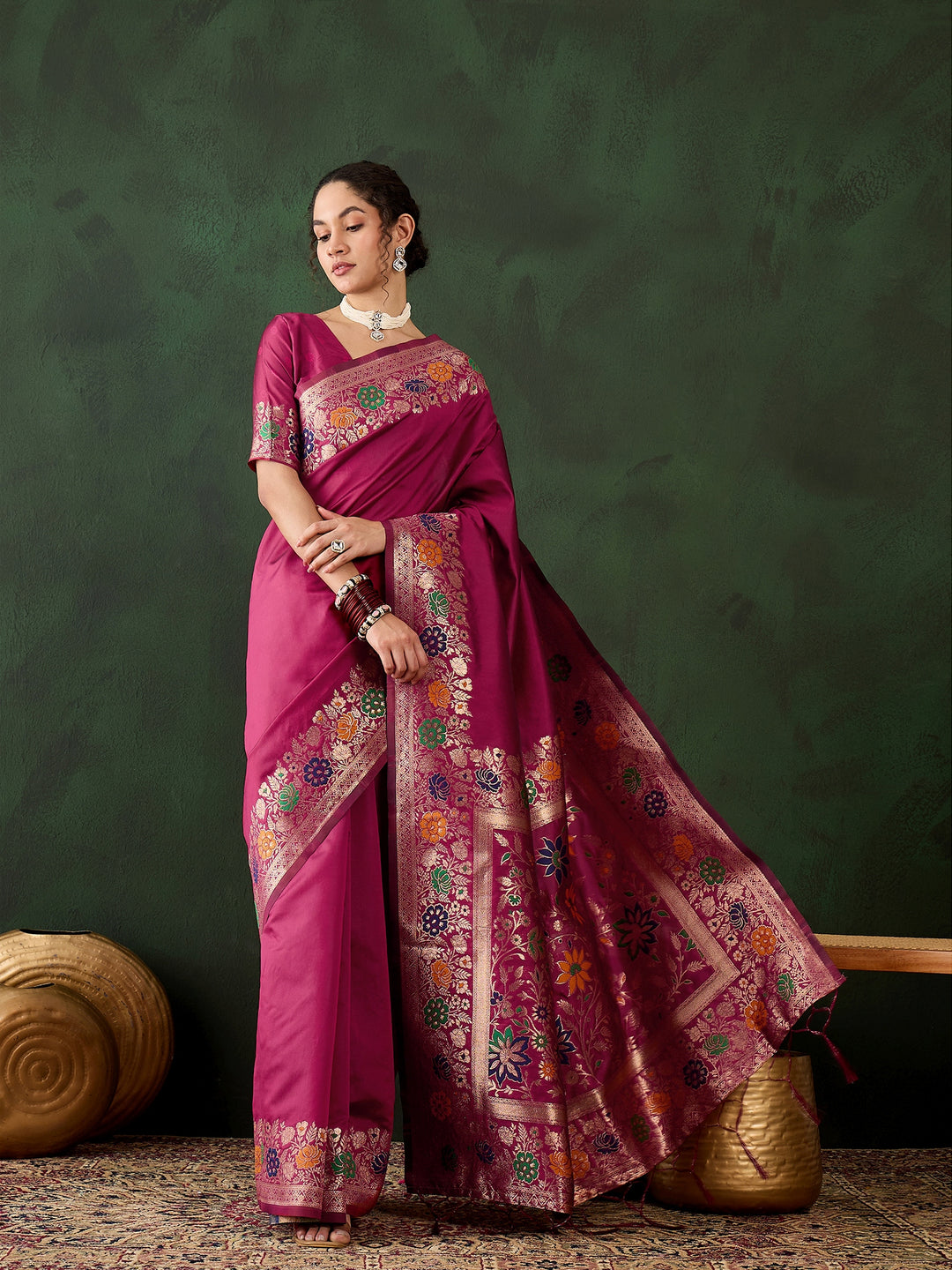 Charming Silk Saree with | An Exclusive Designer Masterpiece