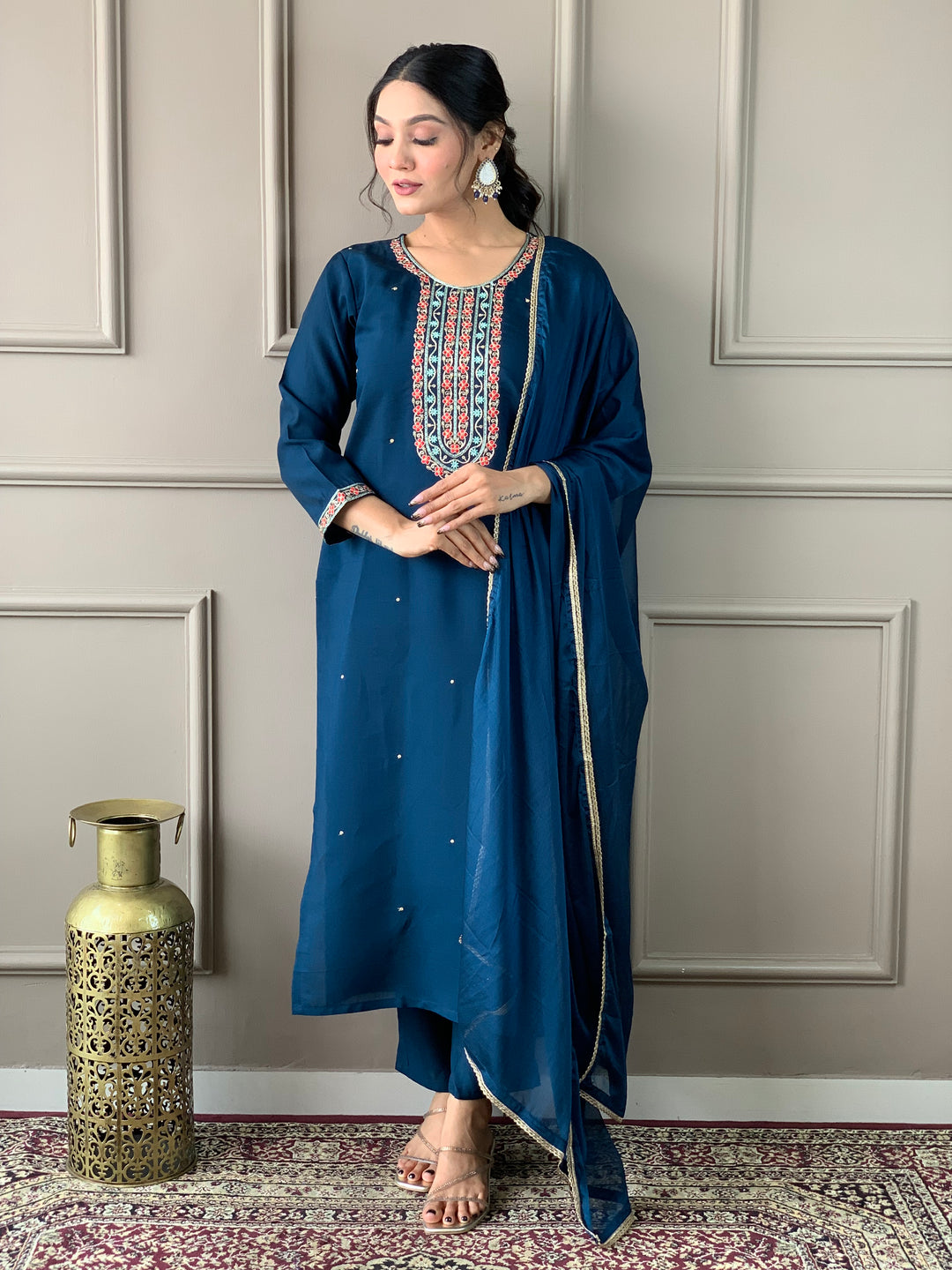 Viscose Chanderi Salwar Kameez for Women | Elegant Traditional Outfit for Festive & Special Occasions