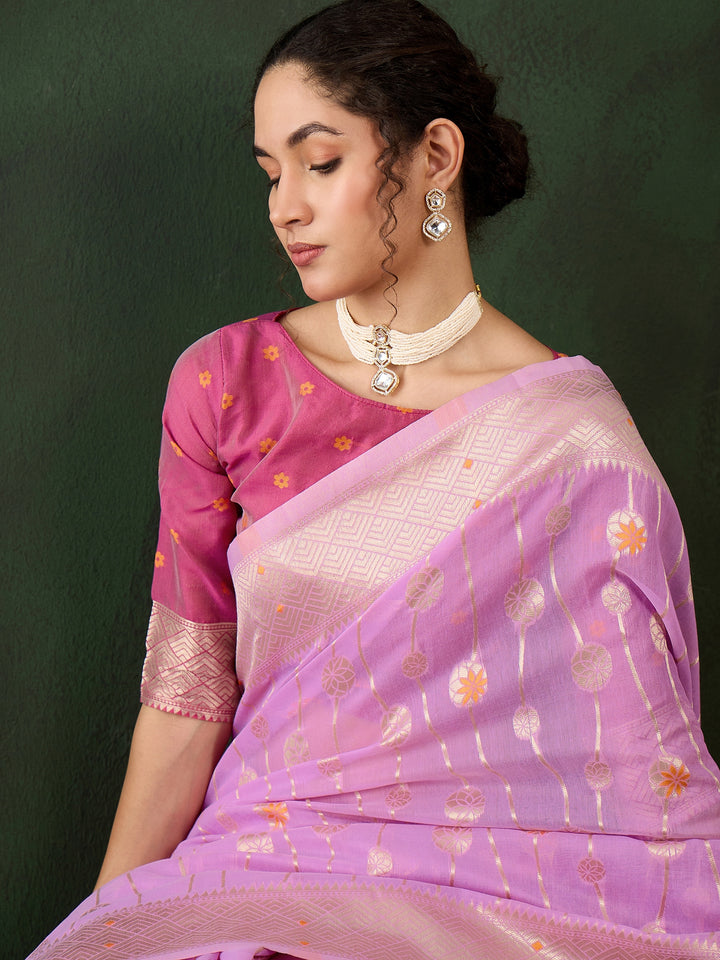 Radiant Poly Cotton Saree with | A Graceful Addition to Your Wardrobe