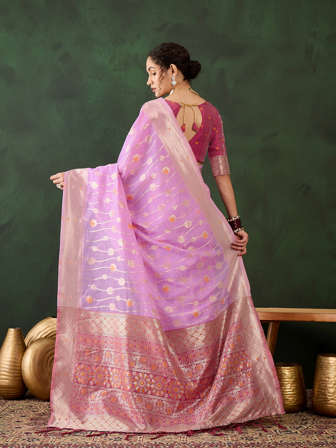 Radiant Poly Cotton Saree with | A Graceful Addition to Your Wardrobe