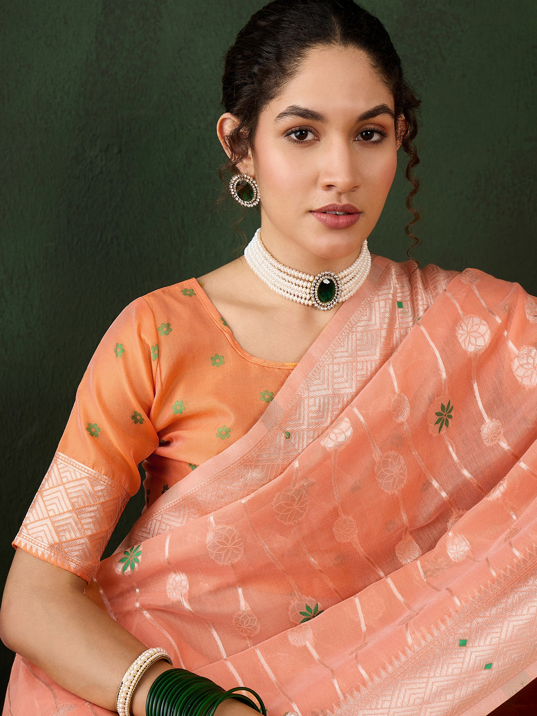 Radiant Poly Cotton Saree with | A Graceful Addition to Your Wardrobe