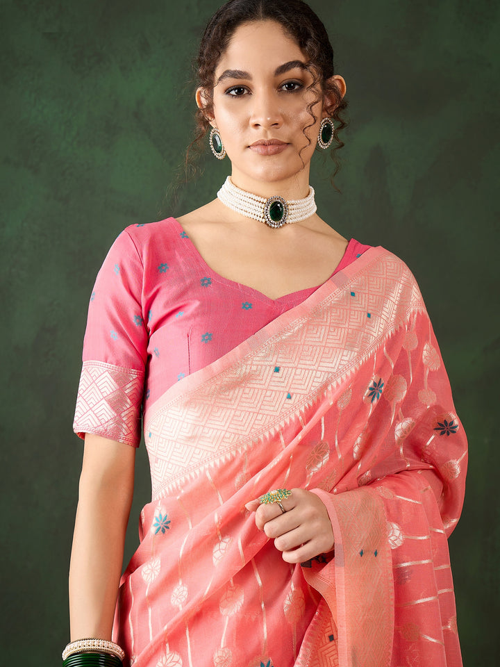 Radiant Poly Cotton Saree with | A Graceful Addition to Your Wardrobe