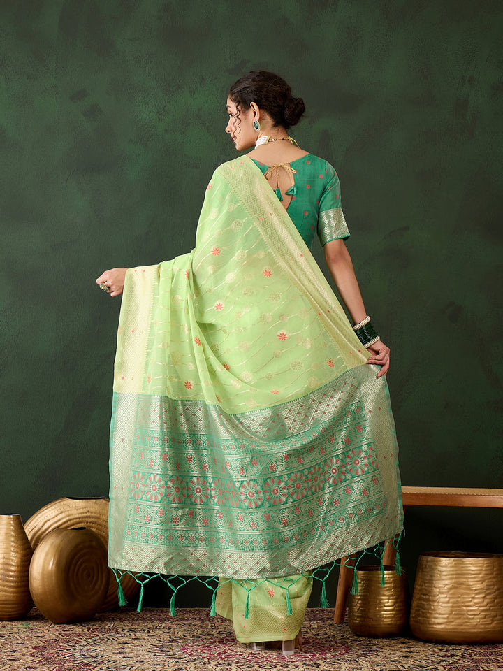 Radiant Poly Cotton Saree with | A Graceful Addition to Your Wardrobe