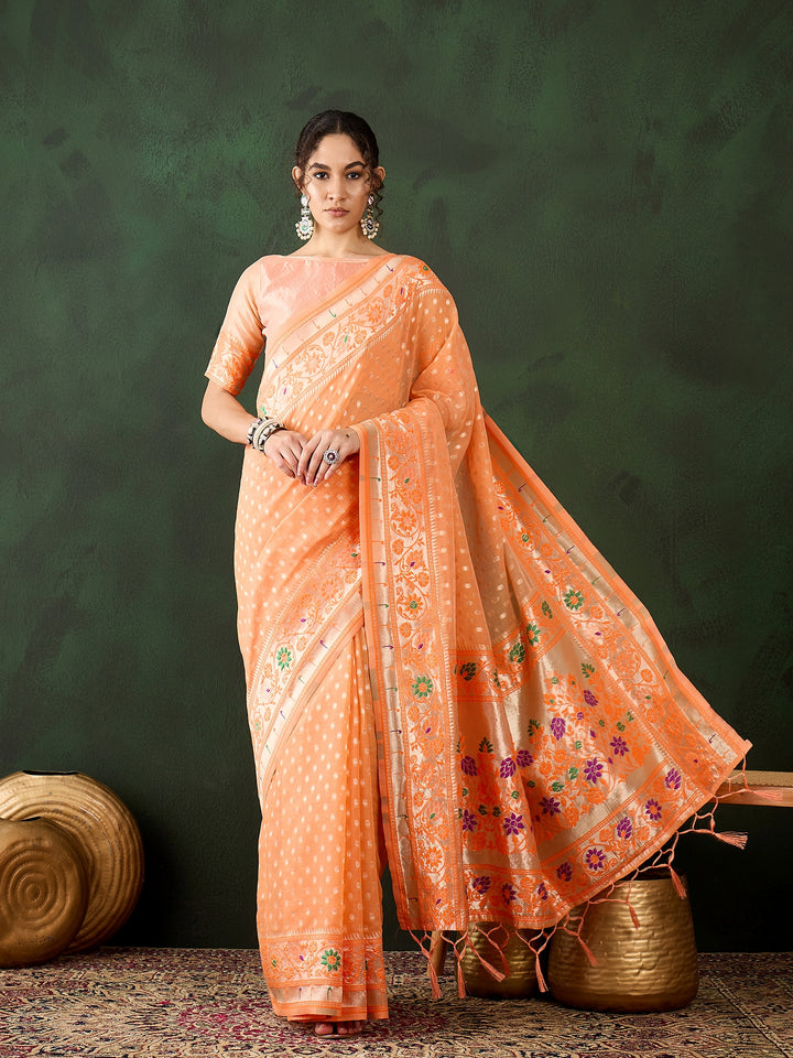 Charming Poly Cotton Saree with | Crafted for Timeless Elegance