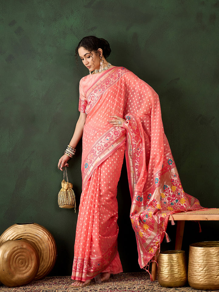 Charming Poly Cotton Saree with | Crafted for Timeless Elegance