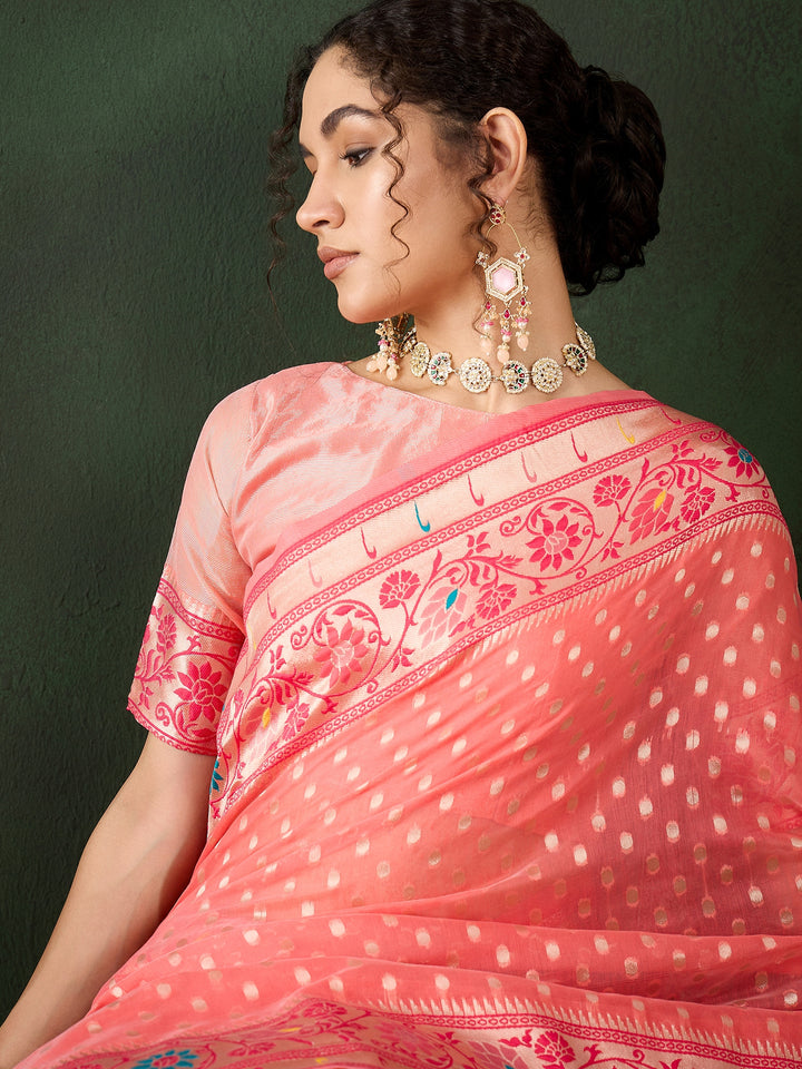 Charming Poly Cotton Saree with | Crafted for Timeless Elegance