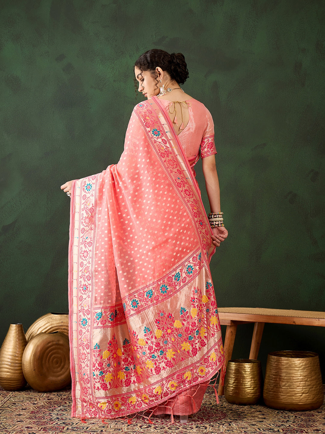 Charming Poly Cotton Saree with | Crafted for Timeless Elegance