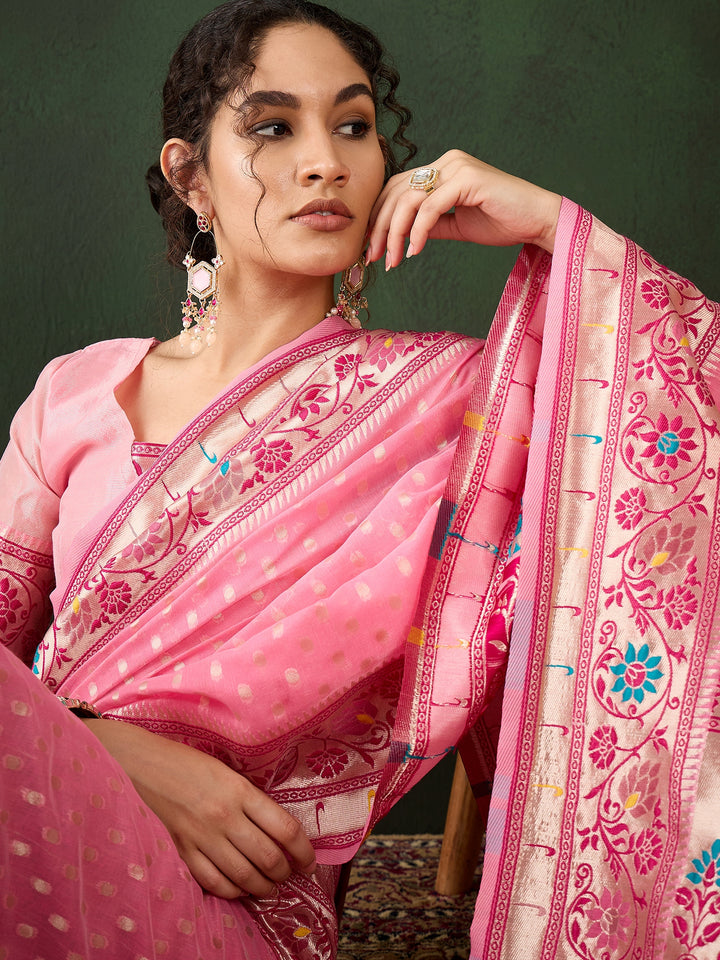 Charming Poly Cotton Saree with | Crafted for Timeless Elegance