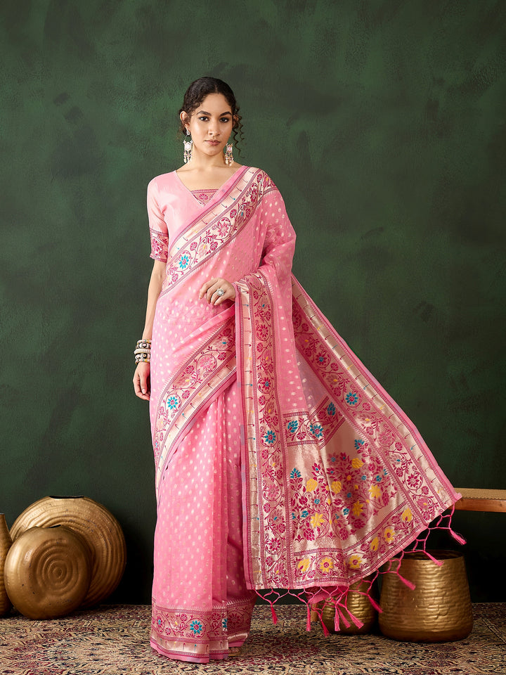 Charming Poly Cotton Saree with | Crafted for Timeless Elegance