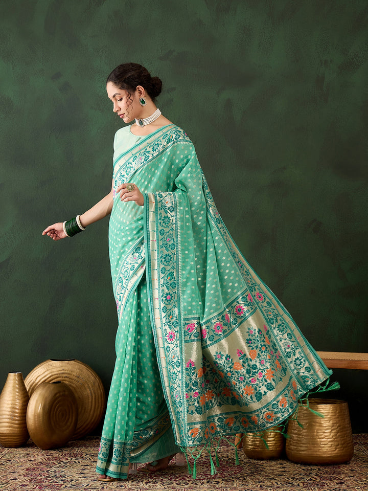 Charming Poly Cotton Saree with | Crafted for Timeless Elegance