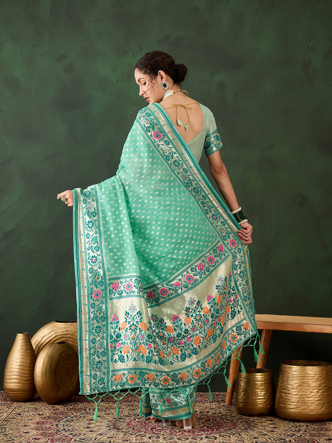 Charming Poly Cotton Saree with | Crafted for Timeless Elegance