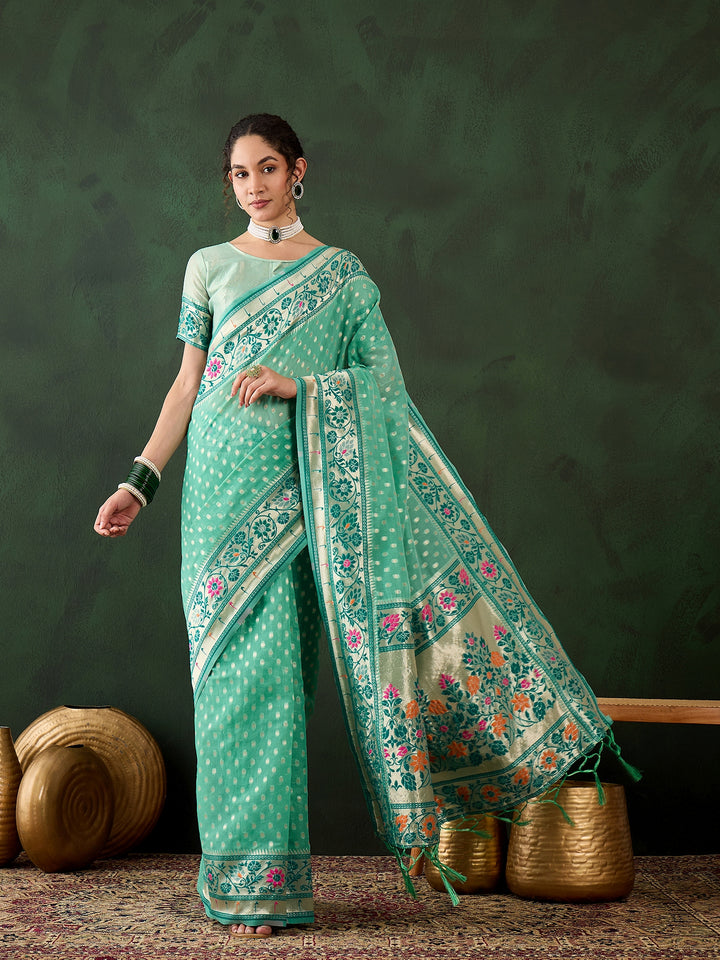 Charming Poly Cotton Saree with | Crafted for Timeless Elegance