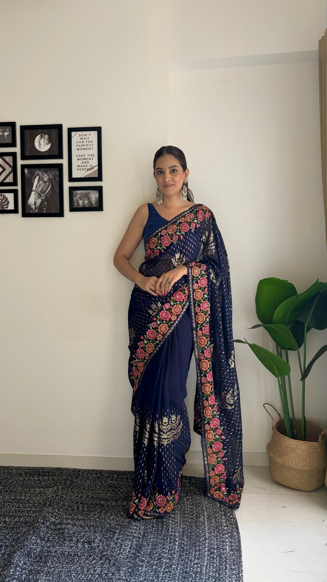 Stunning Georgette Saree with | Crafted for Timeless Elegance