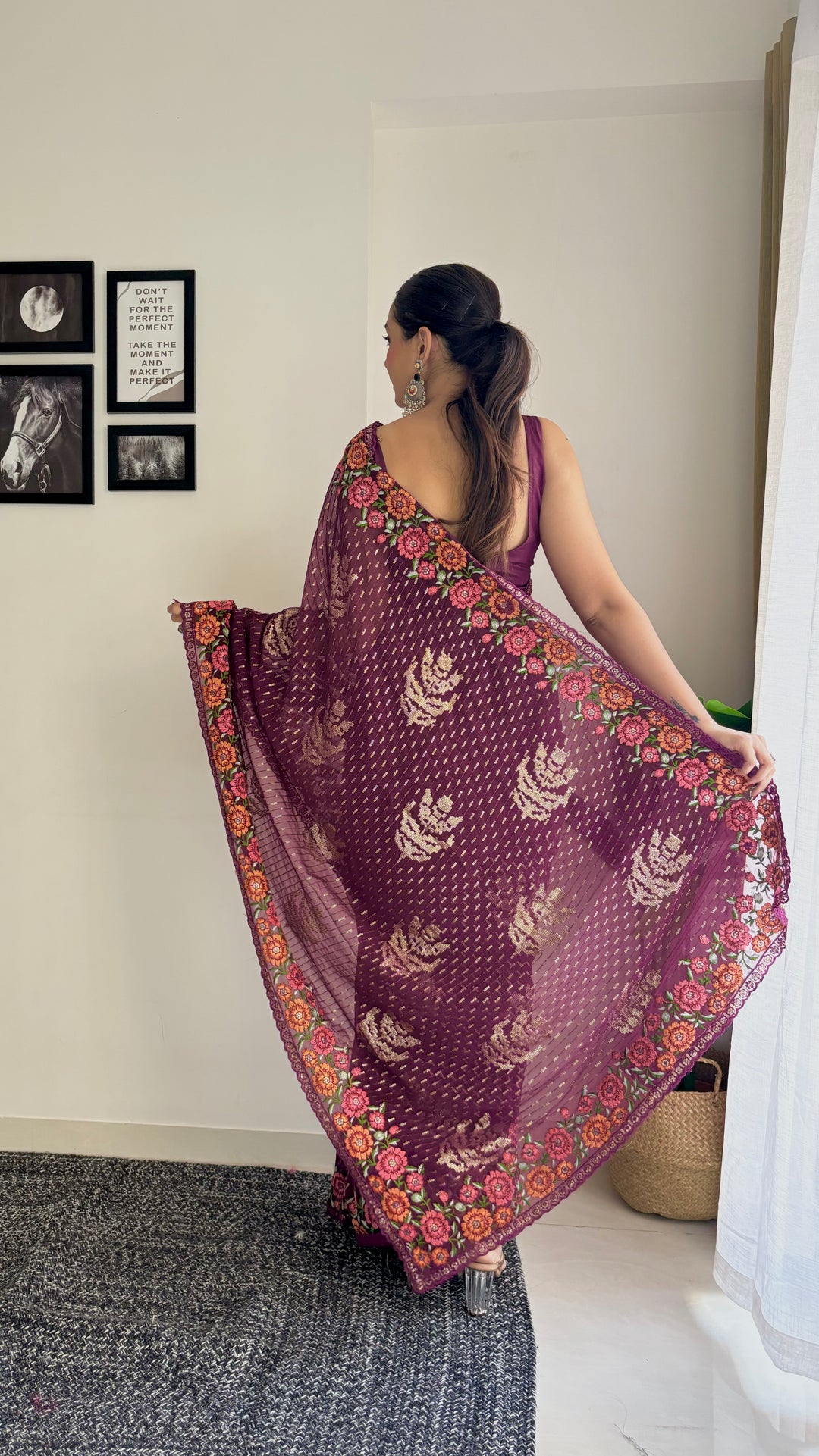 Stunning Georgette Saree with | Crafted for Timeless Elegance