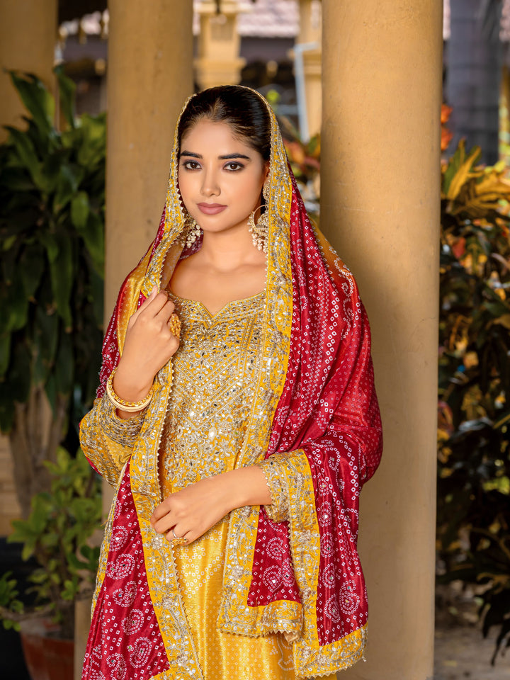 Exquisite Chinon Salwar Kameez with Elegant Embroidery | Perfect for Festive Wear