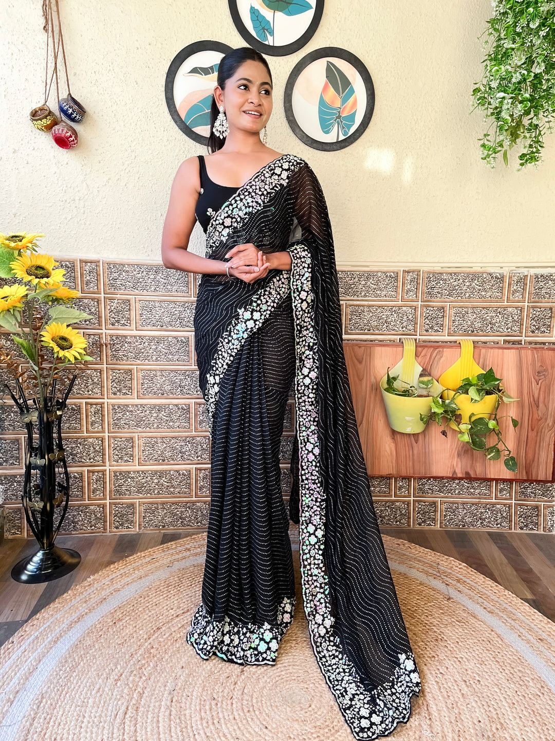 Stunning Georgette Saree with | Perfect for Special Celebrations