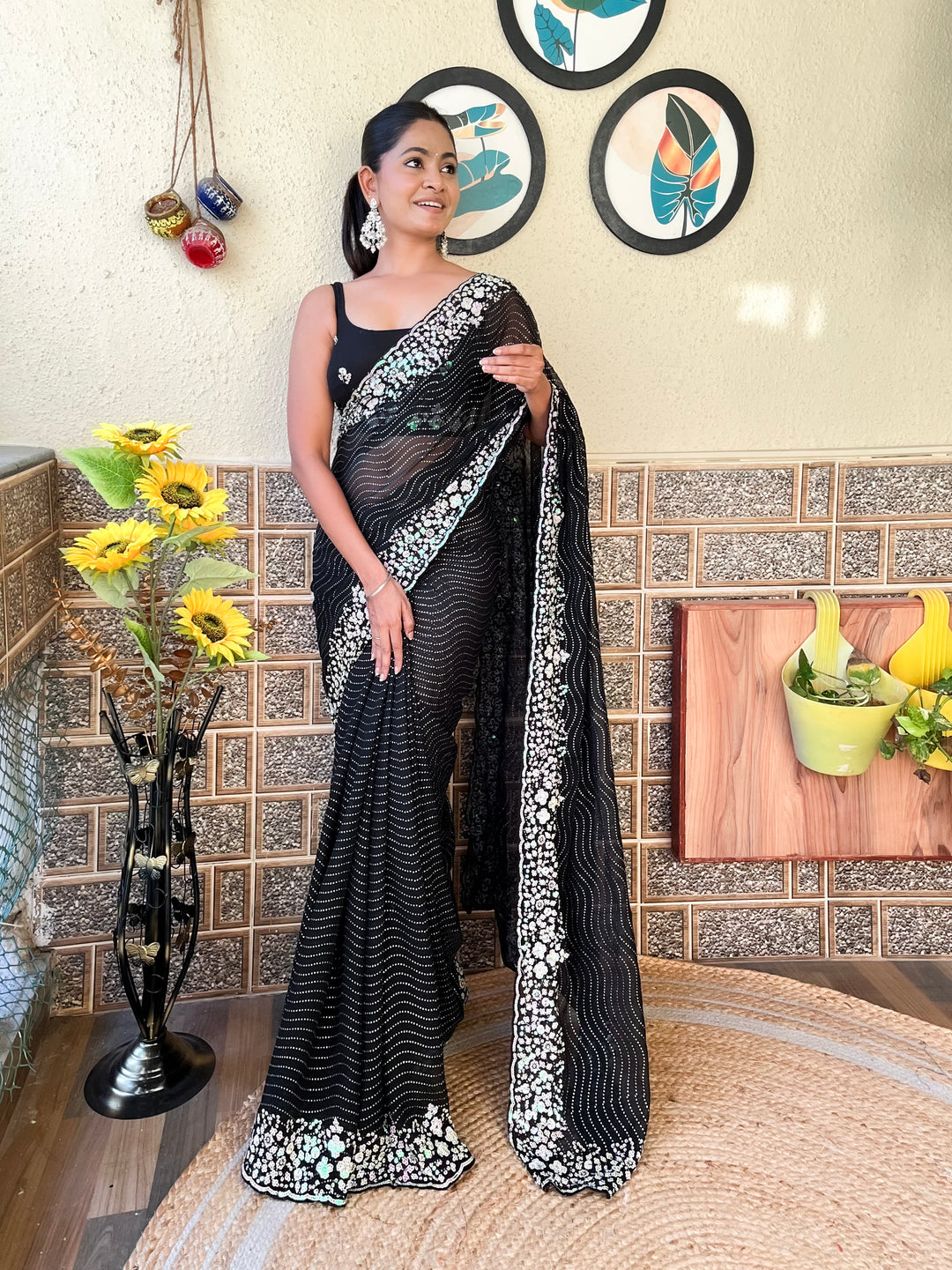 Stunning Georgette Saree with | Perfect for Special Celebrations