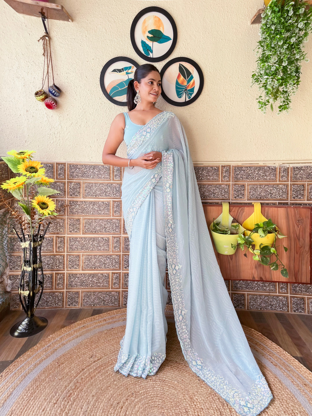 Stunning Georgette Saree with | Perfect for Special Celebrations