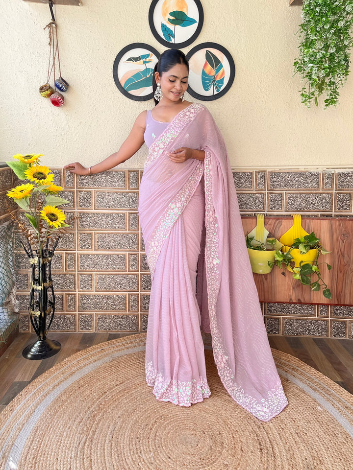 Stunning Georgette Saree with | Perfect for Special Celebrations