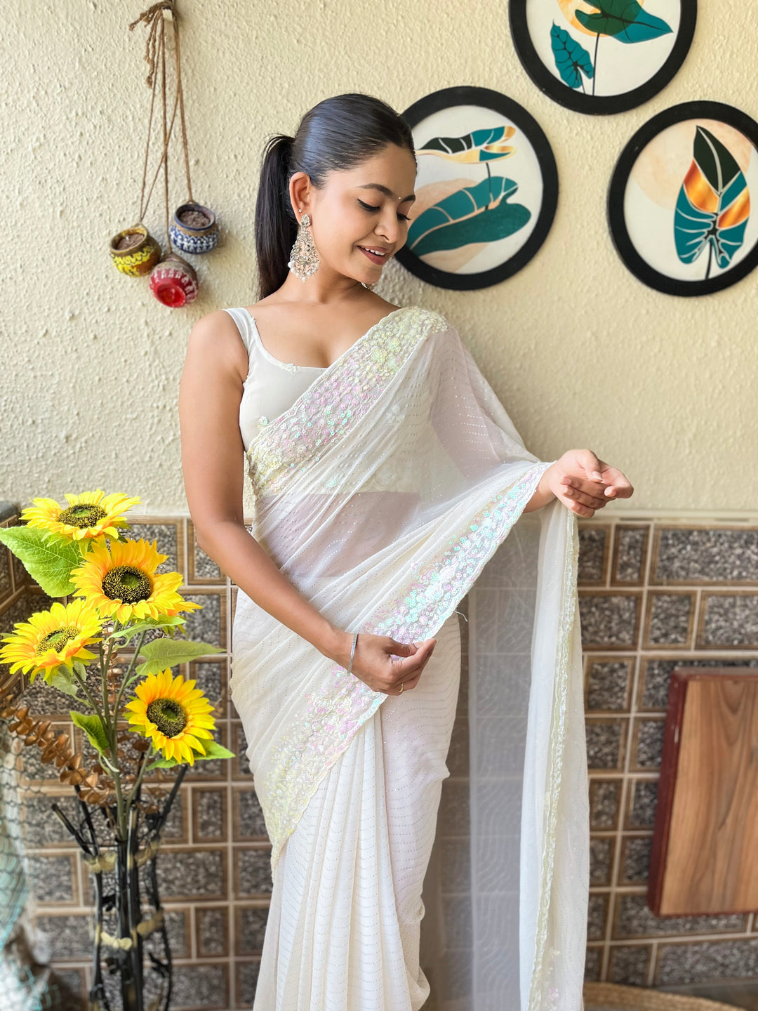 Stunning Georgette Saree with | Perfect for Special Celebrations