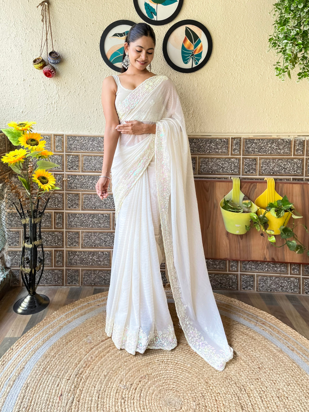 Stunning Georgette Saree with | Perfect for Special Celebrations