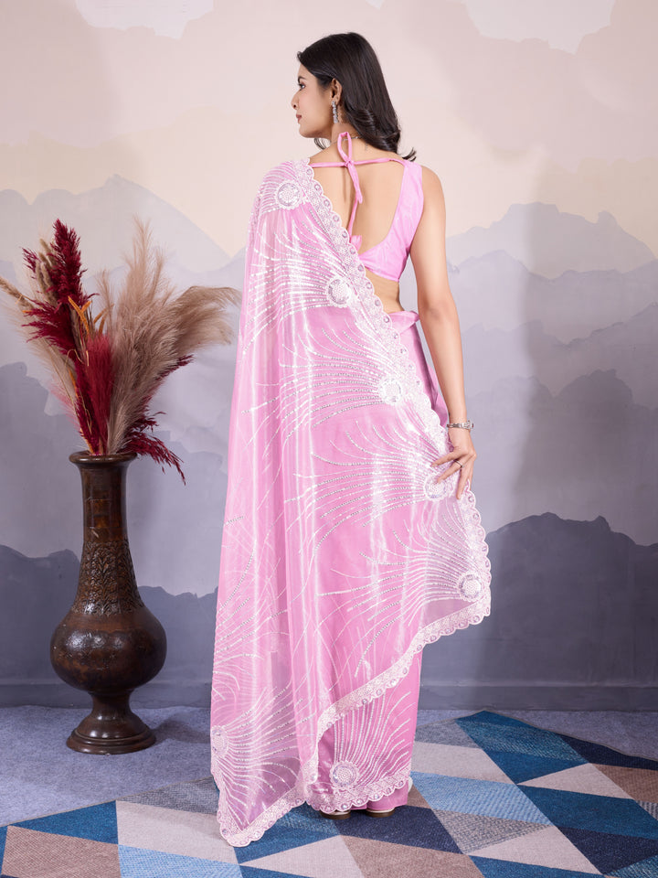 Stylish Twill Net Saree | Exclusive Saree for Special Gatherings