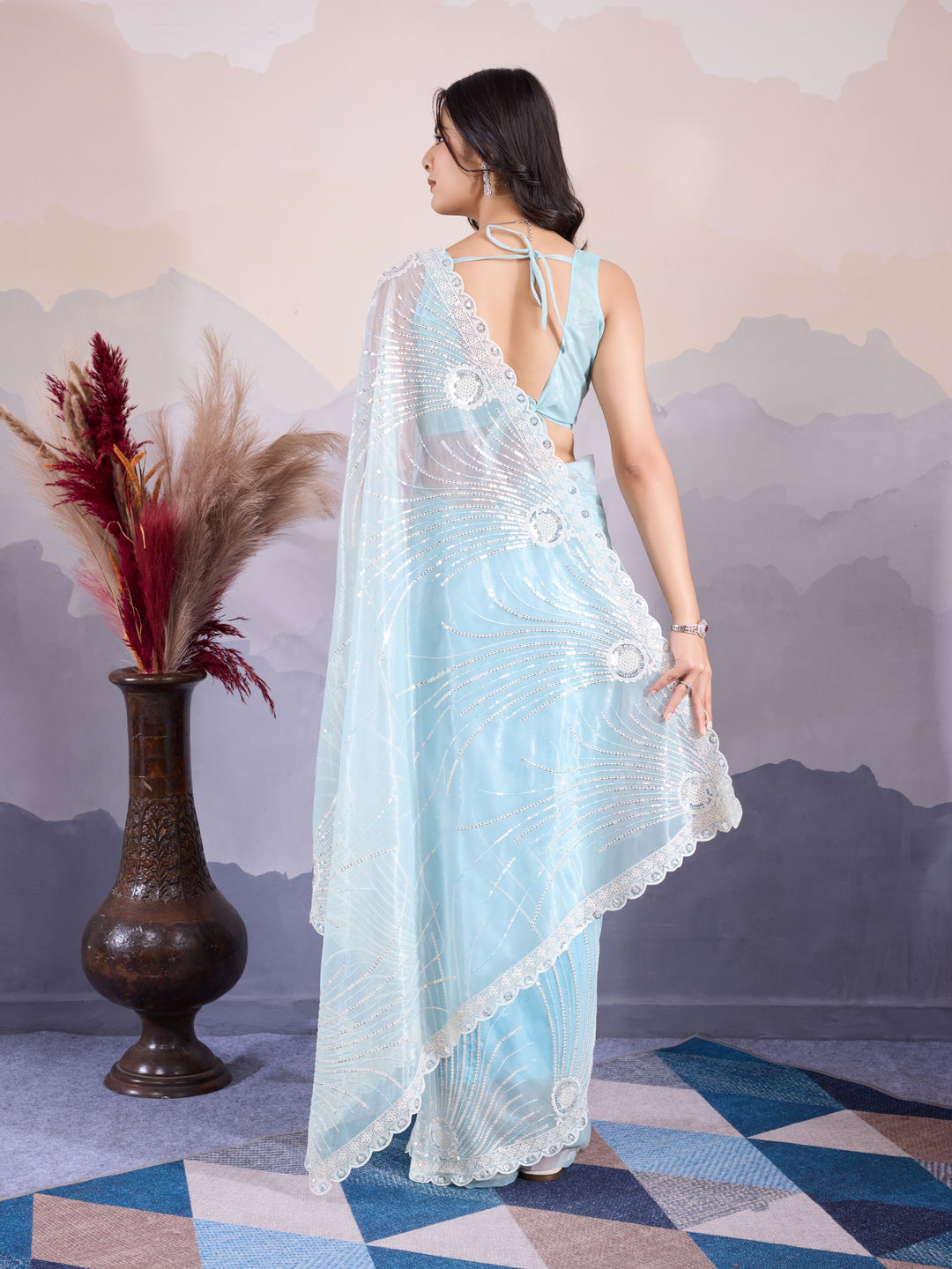 Stylish Twill Net Saree | Exclusive Saree for Special Gatherings