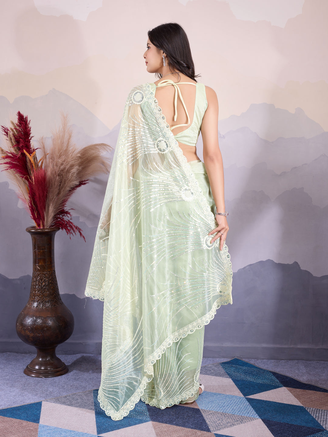 Stylish Twill Net Saree | Exclusive Saree for Special Gatherings