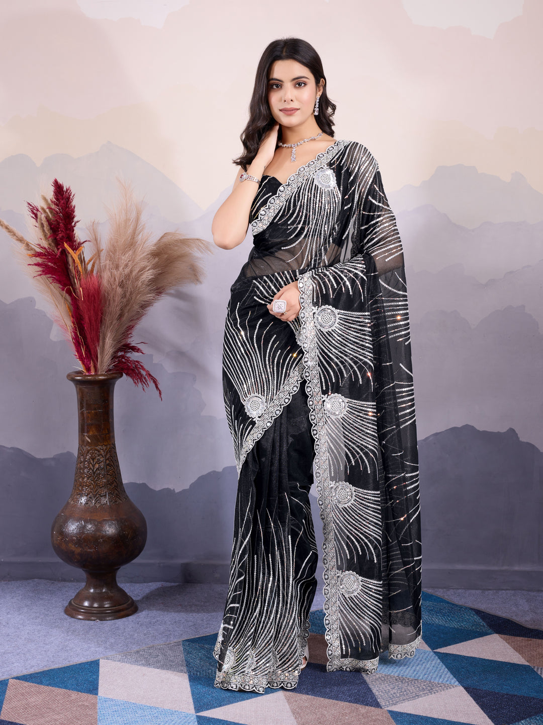 Stylish Twill Net Saree | Exclusive Saree for Special Gatherings