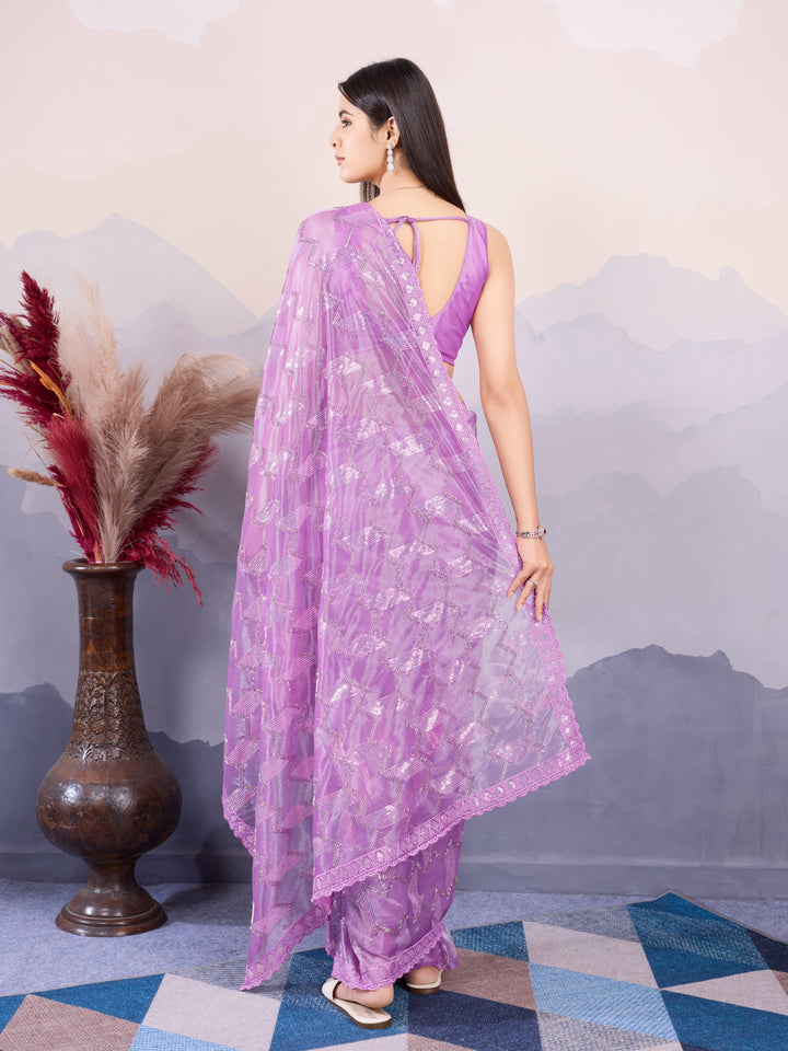 Designer Twill Net Saree with Blouse | A Captivating Traditional Ensemble