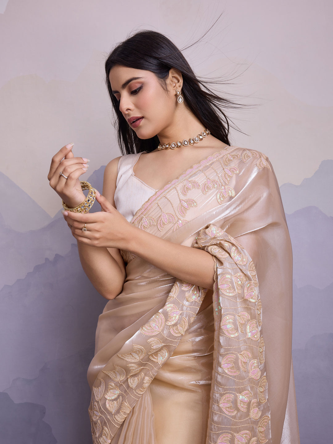 Stunning Jimmi Silk Saree with Blouse | Elegance Redefined for Weddings